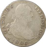 89 AG qfdc 30 2491 Carlo III (1759-1788) Mezzo Escudo 1786