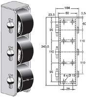 VERTICALE 65 3 G1031 L mm RULLO n RULLI TAMPONE PARACOLPO BUT-ROLL