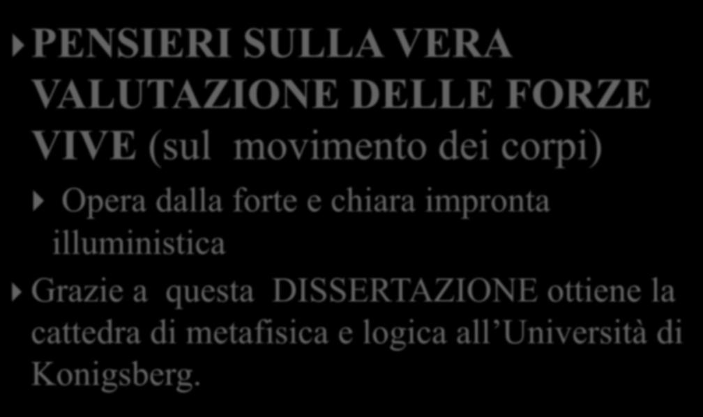 chiara impronta illuministica Grazie a questa DISSERTAZIONE