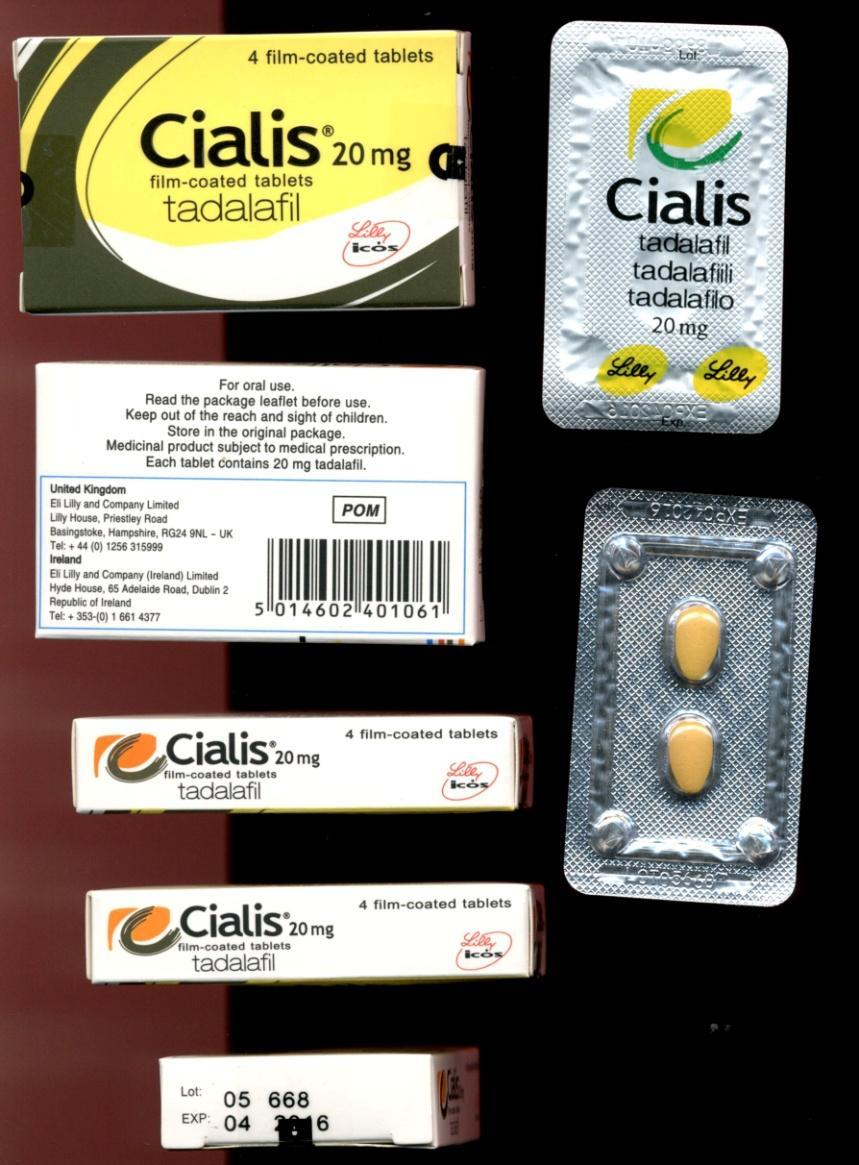 Esempi di falsificazione: Cialis Numero di lotto non originale (05668)