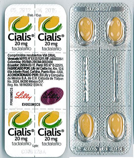 Esempi di falsificazione: Cialis Prodotto originale, autorizzato in alcuni paesi del Sud-America.