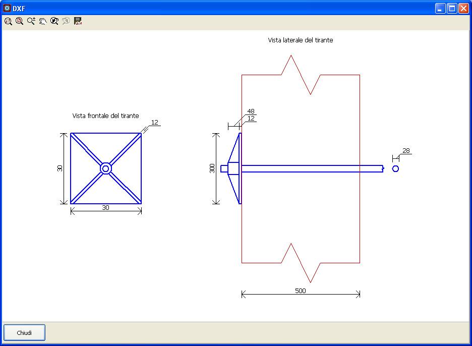 5. Dati di output Il software restituisce come dati di output una relazione di calcolo ed un elaborato grafico. 5.