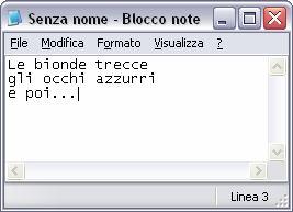 Elementi comuni delle finestre Barra di stato La barra di stato si trova generalmente sul fondo della finestra ed assume un significato differente a seconda del programma.