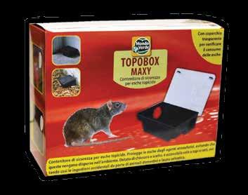 Dotata di chiave estraibile, è accessibile solo a topi e ratti, evitando così le ingestioni accidentali da  Dotata di: