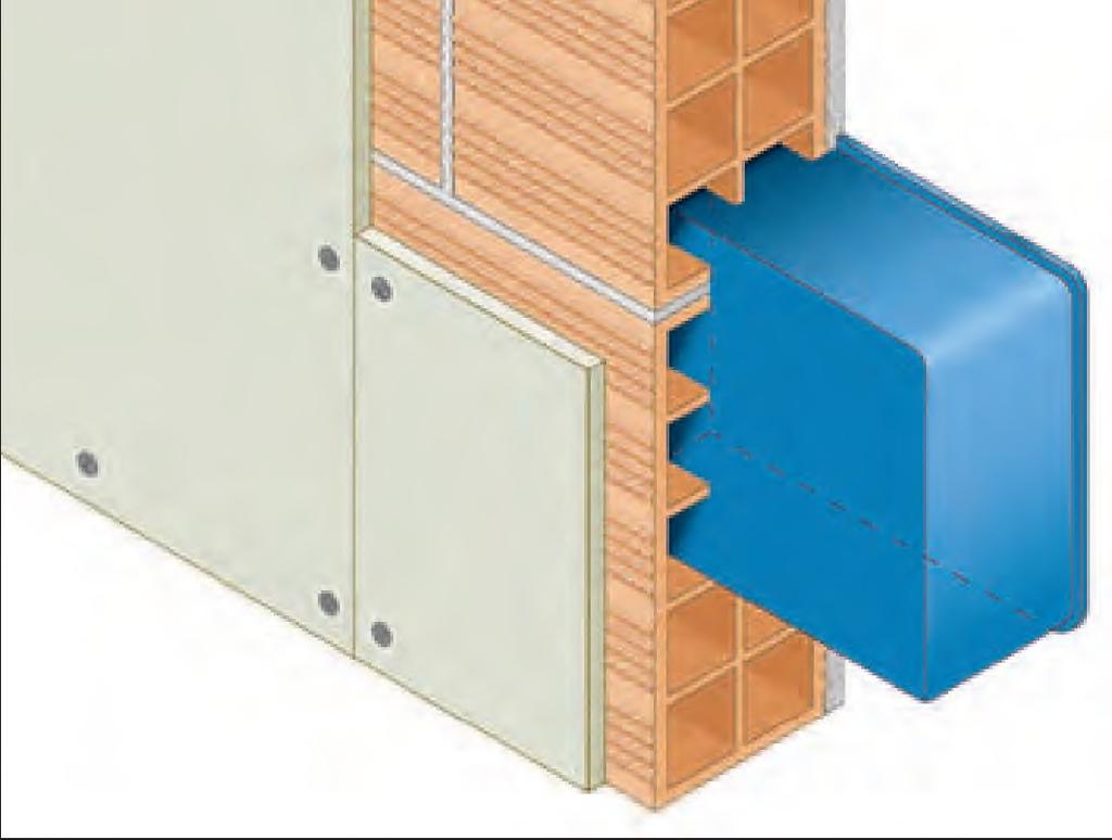 R E S IS TE N Z A A L F U O C O : EI 120 Supporto: parete in laterizio forato spessore 80 mm e intonaco sul lato non esposto.