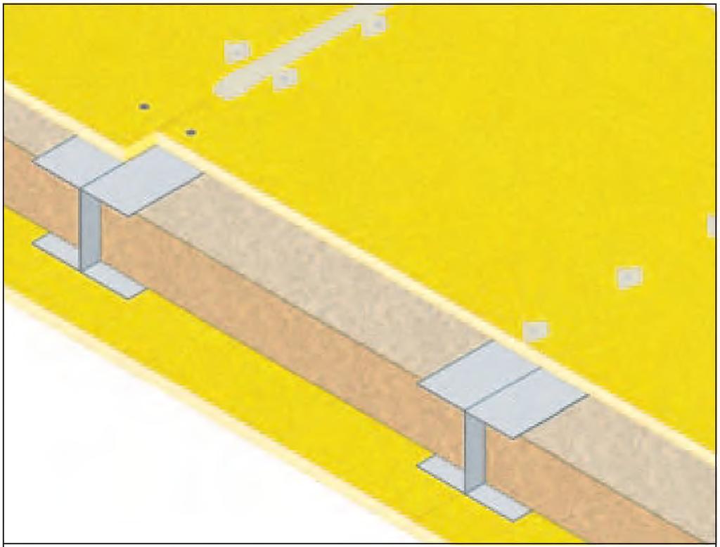 60 mm, densità 80 Kg/m3 Rivestimento protettivo: lastre FIREGUARD 13 spessore 1 x 12,7 mm per lato Finitura: stuccatura giunti e teste delle viti con stucco FIREGUARD COMPOUND luce di prova 4,2