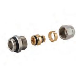 05. Raccordi e adattatori Fittings and adaptors RACCORDI A COMPRESSIONE / COMPRESSION FITTINGS R360 Raccordo maschio diritto