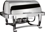 heated with Firestar Ø cm 65x45 - h cm 45 H4A0100948* Chafing dish rotondo inox con cloche a