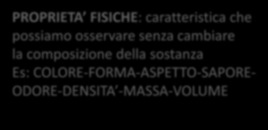 La Chimica studia le proprietà della materia e le leggi che