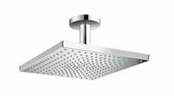 Soffione 300 x 300 mm con attacco a soffitto # 26250, -000 # 26251, -000 EcoSmart Raindance E 400 Air 1jet Soffione 400