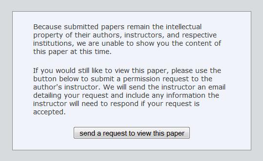 Quick submit (modalità rapida di analisi della tesi) Per sottomettere rapidamente un documento al servizio di rilevazione del plagio occorre cliccare sul pulsante quick submit.