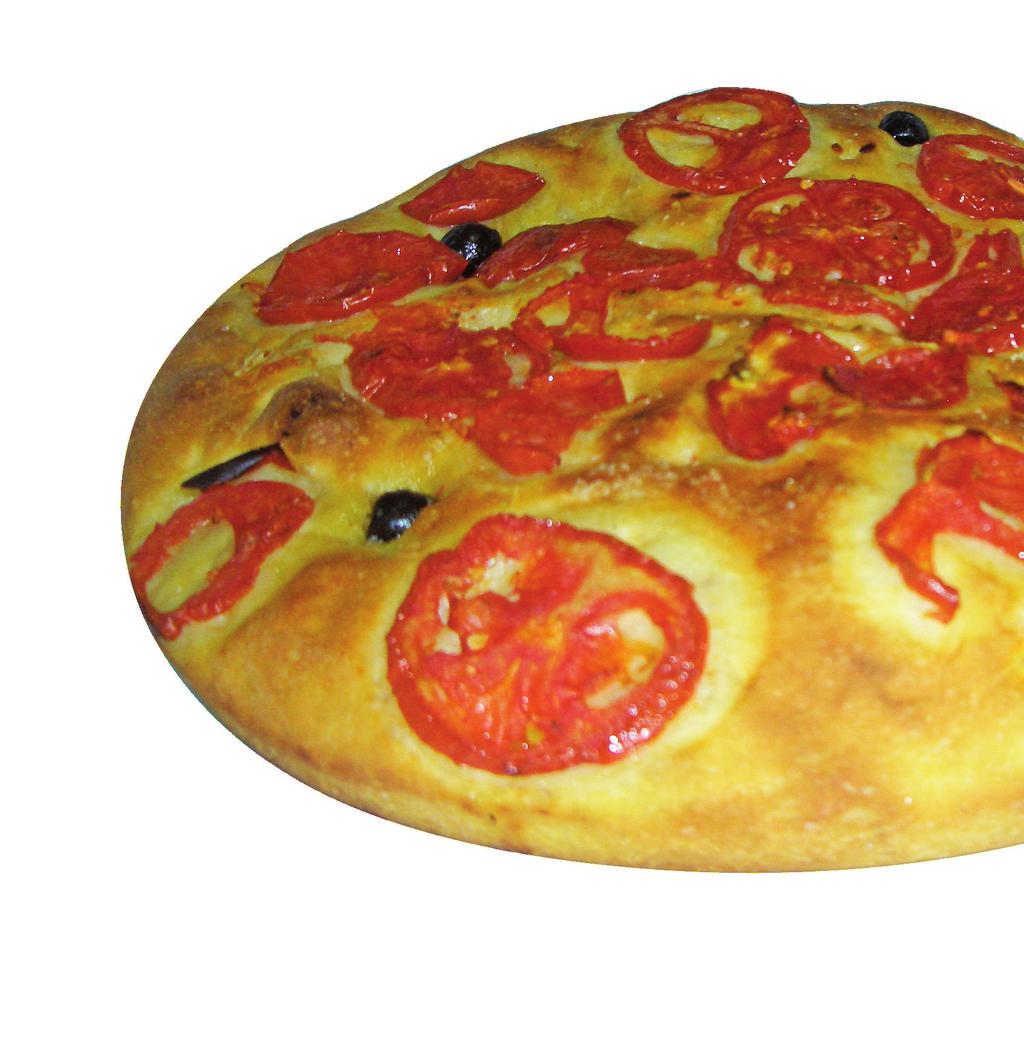 Focacce Focaccia ai carciofi e pomodoro gr.750 Focaccia ai funghi e pomodoro gr.750 Focaccia al peperone gr.750 Focaccia al pomodoro gr.