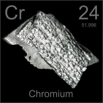 Informazioni generali Il cromo è un metallo presente in natura in diversi stati di ossidazione (0, +2, +3, +6) Lo stato