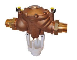 Threaded end back flow preventer with controllable reduced pressure zone type BA EN1717 ECO3T 015 ECO3T 20-50 RAMPA T