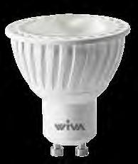 WIVA LED SPOT Novità! Disponibile in temperatura COMFORT CRI > 90 LED SPOT GU10 COMFORT CODICE WATT K LUMEN TOT. LUMEN FASCIO AXIS CD CL. ENERG. EQ. ALO.