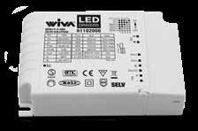 WIVA Abbinamento con DRIVER Wiva corrente costante LED SPOT EyeLED-W111 Driver WIVA EyeLED-W111 Corrente costante - 25W/33W ALIMENTAZIE OFF DALI/PUSH 1-10V/PUSH 25W (700 ma) 61100002 61102006