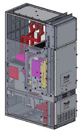 2. Unità tipiche WBC Unità interruttore frontale estraibile - PM/PI Unità disponibile nella larghezza 600 mm (12-17,5 kv) e 750 mm (24 kv).