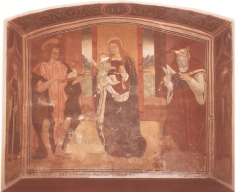 l opera attribuita al pittore fiammingo Hans Clemer, soprannominato Maestro d Elva. Nella seconda metà del XVI sec. vengono attuati ulteriori ampliamenti completati nel XVIII sec.