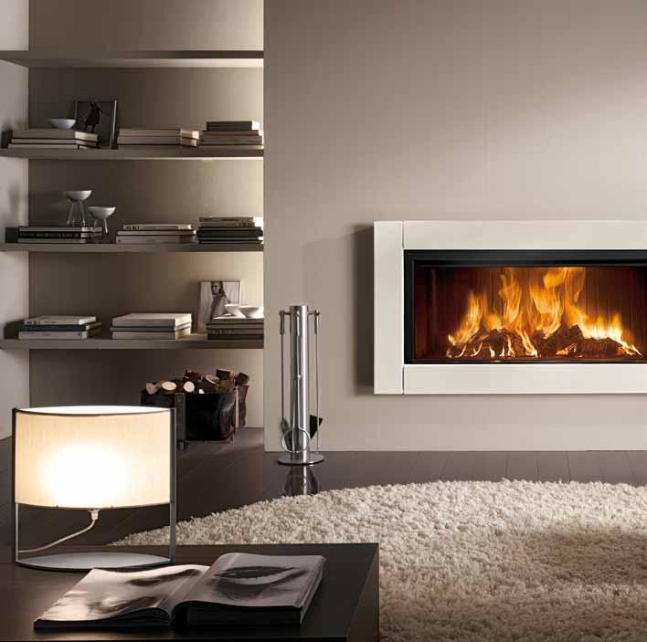 I Generously sized firebox. Easy to install. Radiant and convective heating these large fireboxes offer the possibility of cooking tasty meals over the embers. Optional glass door kit.