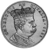 1895-1900 CU R Lotto di cinque monete (il 1897 è qfdc) SPL