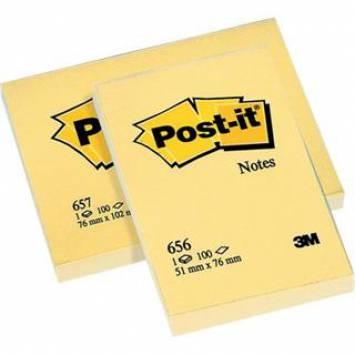 Codice: 788328 POST-ITÂ NOTE GIALLO CANARY - GIALLO CANARY - 51X76 MM - 656 (CONF.