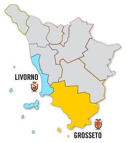 GROSSETO E LIVORNO: DUE PROVINCE, UNA CAMERA DI COMMERCIO RESIDENTI (al 31/12/2016) 15% Grosseto 223.045 Livorno 337.334 della popolazione toscana 560.