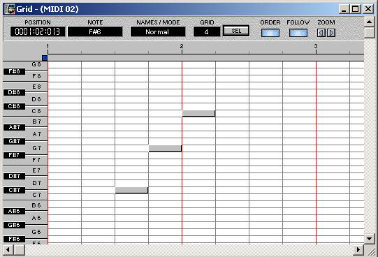 Edit tool Apre la finestra MIDI Event relativa alla nota selezionata.