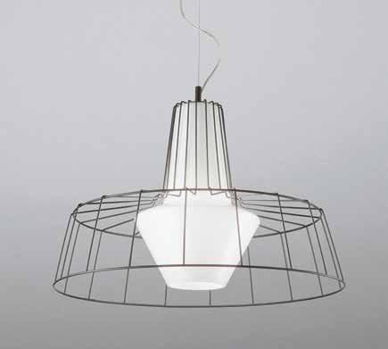 Sunset tipologia sospensione colore bianco latte liscio type pendant light codice misure CE UL LS611-030 L40xH31