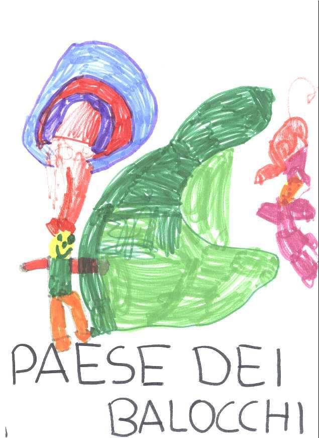 Disegno realizzato da D. N., bambino di cinque anni Disegno realizzato da I.G.