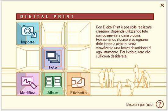 Uso di DigitalPrit Per avviare DigitalPrit, procedere come segue: 1 el meù Start, selezioare