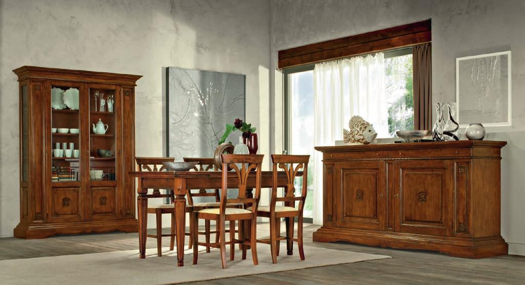 cod. G531 ARGENTIERA 2 ANTE PANNELLO INTAGLIO / DISPLAY CABINET 2 PANEL DOORS 159x45x205H cod.