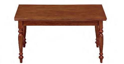 ROMAGNOLO ALLUNGABILE / EXTENDIBLE/ VERLÄNGERBAR Tavolo allugabile, con due prolunghe; Dimensioni: H 79 cm Distanza tra le due gambe: L -28 cm Altezza da terra a sottotavolo 64 cm Legno Massello,