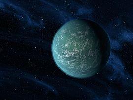 Kepler 22b La distanza che separa Kepler-22 b dalla sua stella, come si è visto, è circa del 15% inferiore rispetto a quella che separa la Terra dal Sole, ma la luminosità della stella è inferiore a