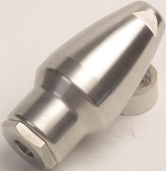 UGELLI ROTANTI TURBO TURBO NOZZLES UGELLO ROTANTE TURBO 50 MPa - INOX TURBO NOZZLES 7250 psi - S.STEEL CODICE ENTRATA UGELLO PART No. INLET NOZZLE 16.0152 1/4 BSP F 030 16.0153 1/4 BSP F 035 16.