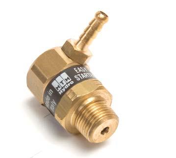 INTERVENTO PART No. INLET OUTLET OPENING TEMPER. 20.0019 1/4 BSP M P.G. ø7 56 C-135 F 20.0020 3/8 BSP M P.G. ø7 56 C-135 F 20.0021 1/2 BSP M P.G. ø7 56 C-135 F P.G.: PORTAGOMME / HOSE BARB max 1 MPa / 145 psi RITARDATORE DI PARTENZA EASY START VALVE CODICE ENTRATA CHIUSURA VALVOLA CON PART NO.