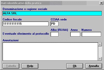 : per compilare correttamente una qualsiasi pratica Fedra è necessario avere una visura aggiornata della società per evitare errori dovuti alla mancata conoscenza delle precedenti denunce effettuate