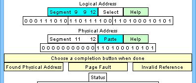 Passo 9: selezione del numero di pagina nella page table di primo livello Selezioniamo (nell esempio) i primi 9 bit dell indirizzo logico, che vengono isolati nella clipboard.