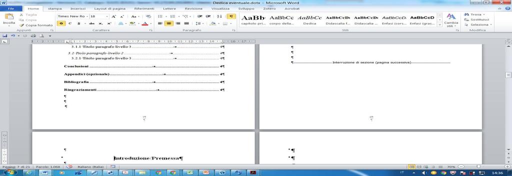 NUMERAZIONE SPECIALE NUMERARE LA TESI DALL INTRODUZIONE 1 2 1.