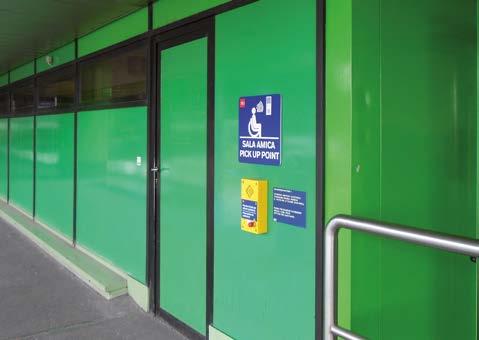 Servizi per Passeggeri a Mobilità Ridotta Services for Passengers with Reduced Mobility Fattore di qualità Accessibilità a tutti i servizi aeroportuali Disponibilità di percorsi facilitati