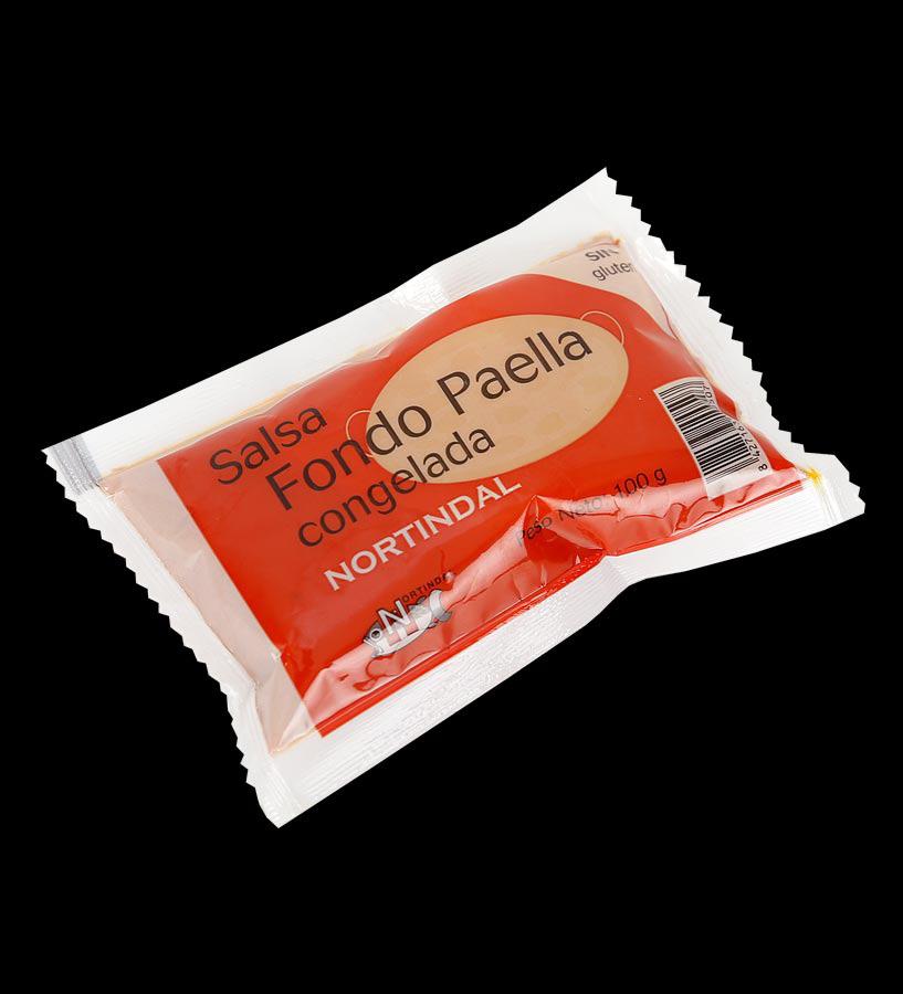 CONGELATO FONDO DI PAELLA BUSTA DA 100G. Il fondo di paella Nortindal è un prodotto creato con gli ingredienti ideali per preparare velocemente e con facilità una paella deliziosa.