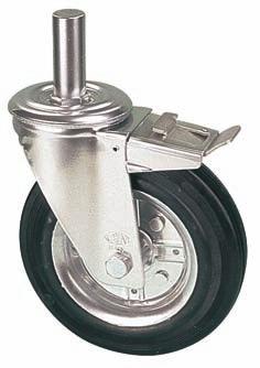 girevole piastra freno pedale anteriore swivel castor with front foot lever brake 80x25 105x85 80x60 9x16 38 108 120 1LNB0800GRD 50 1LNR0800GRD 50 100x30 105x85 80x60 9x16 38 128 120 1LNB1000GRD 70