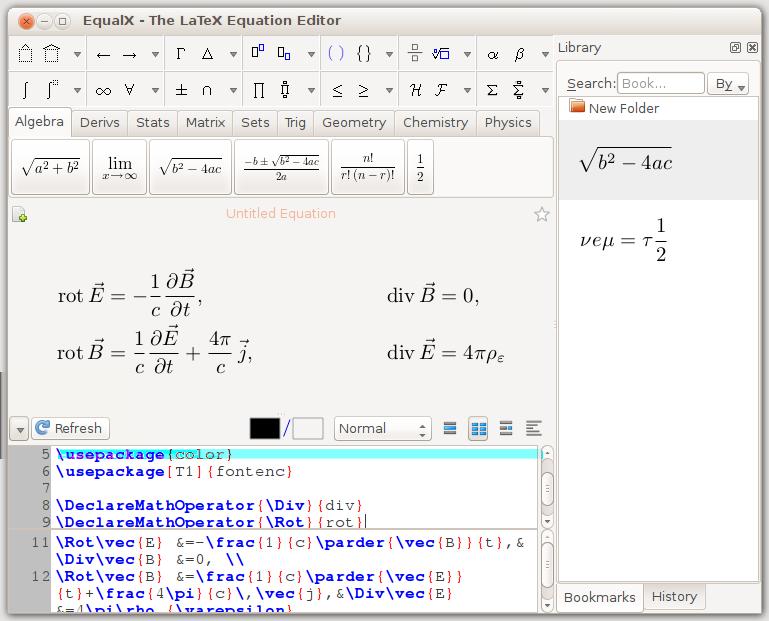 Latex Equation Editor Per fare pratica con la scrittura di equazioni con il linguaggio LaTeX
