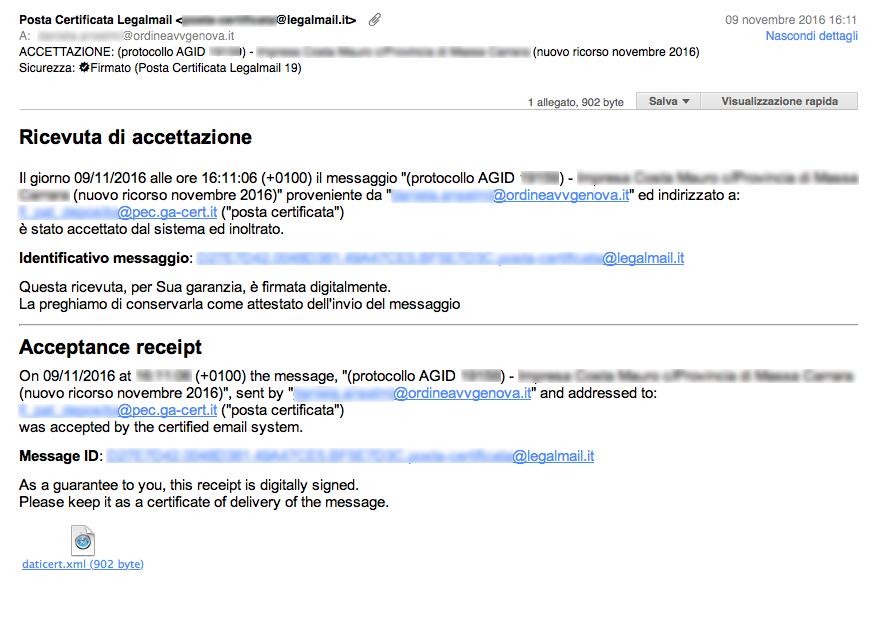 Deposito mediante PEC Il deposito via PEC avviene attraverso l invio di un messaggio di Posta elettronica certificata alla casella PEC dell Ufficio giudiziario in cui si intende effettuare il