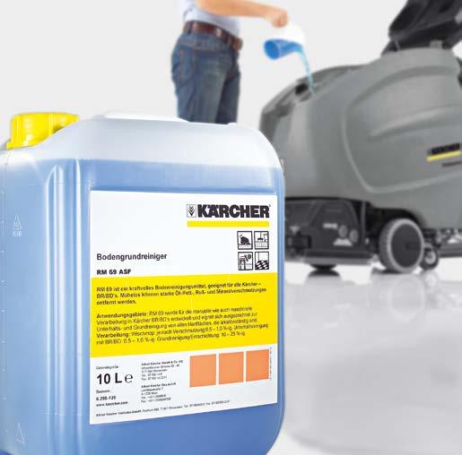 10 buone ragioni per usare i detergenti ed i chimici Kärcher 1 Formulati per la massima efficienza ed economicità Kärcher parte dalle migliori materie prime per produrre i suoi detergenti e i suoi