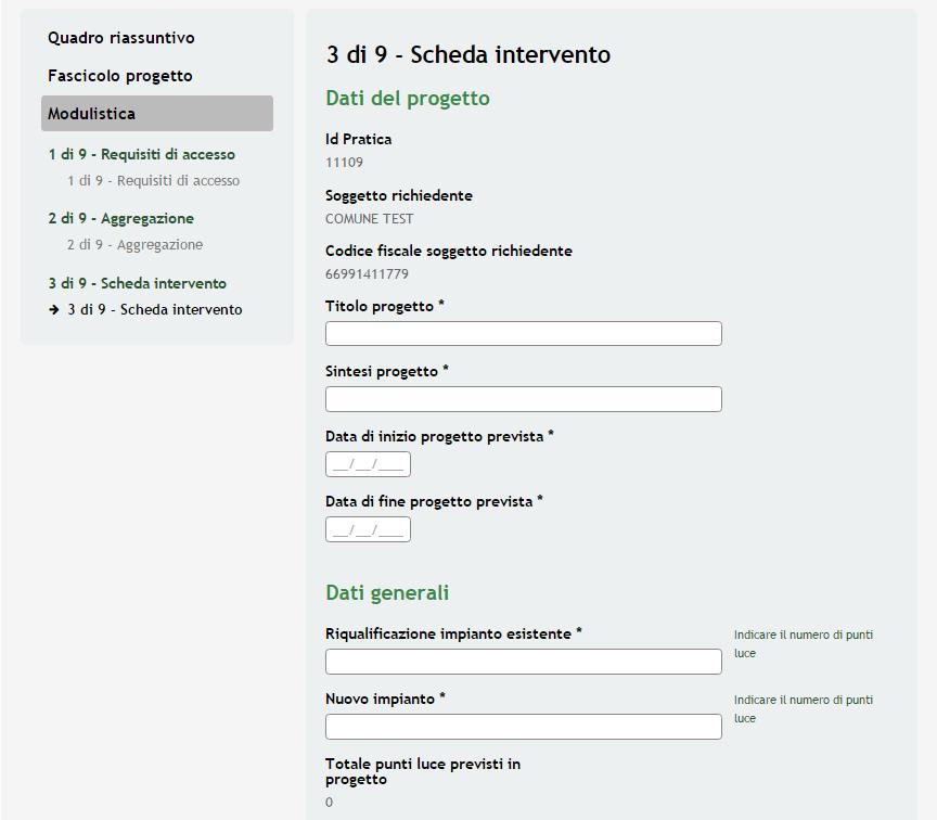 3.3 Modulo 3 Scheda intervento 3.3.1