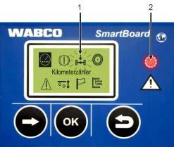 5 SmartBoard Comando e funzioni 5.5 Trasmissione di segnalazioni Le segnalazioni vengono trasmesse in maniera ottica dalla SmartBoard. Nell'indicazione lampeggia il rispettivo simbolo menu.