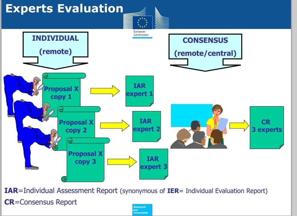 Processo di valutazione gli esperti Criteri di valutazione ECCELLENZA TRE CRITERI IMPATTO QUALITA E EFFICIENZA DELL IMPLEMENTAZIONE POSSIBILI