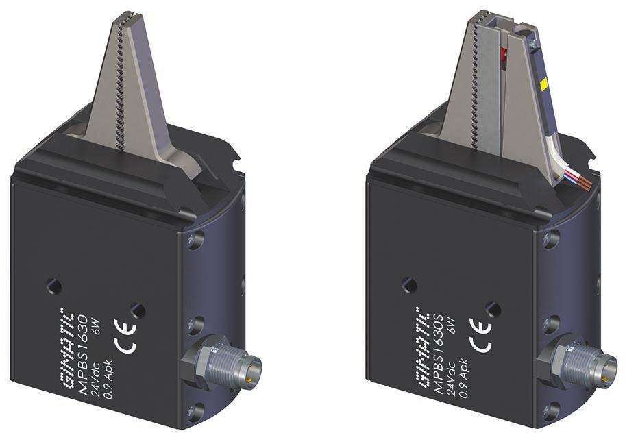 MPBS Pinza elettrica per materozze angolare 2 griffe autocentrante Semplice azionamento Plug&Play.