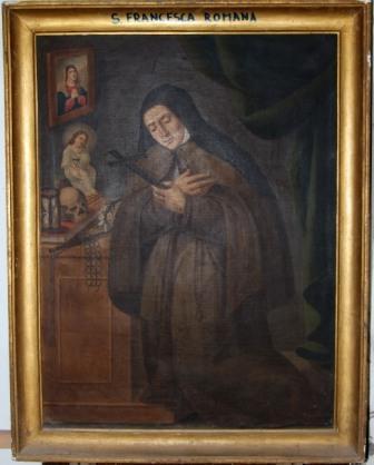 Sant Antonio in Pereto. 79 A fronte del rinvenimento dell affresco, il quadro fu rimosso nel 1987 e messo nel soppalco.