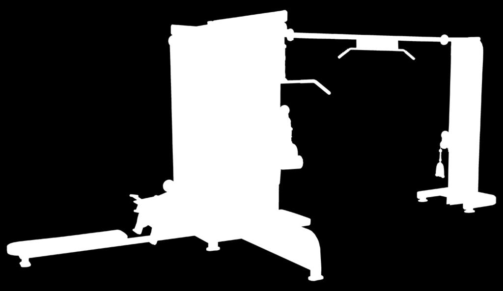 schiuma in PU con pelle sintetica Torre con 5 postazioni di allenamento: lat machine, pulley machine; cavi incrociati completi con regolazione in altezza dell impugnatura.